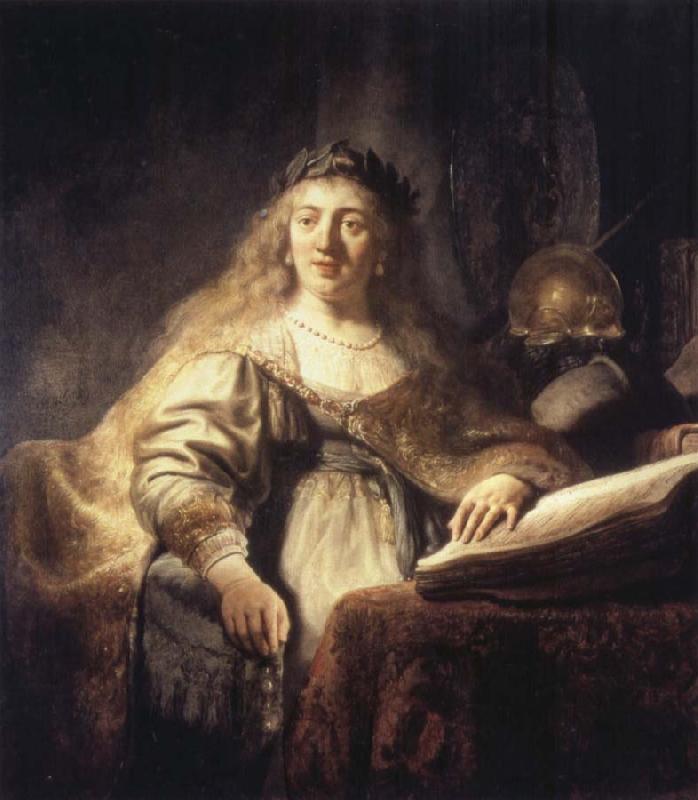 REMBRANDT Harmenszoon van Rijn Saskia as Minerva oil painting picture